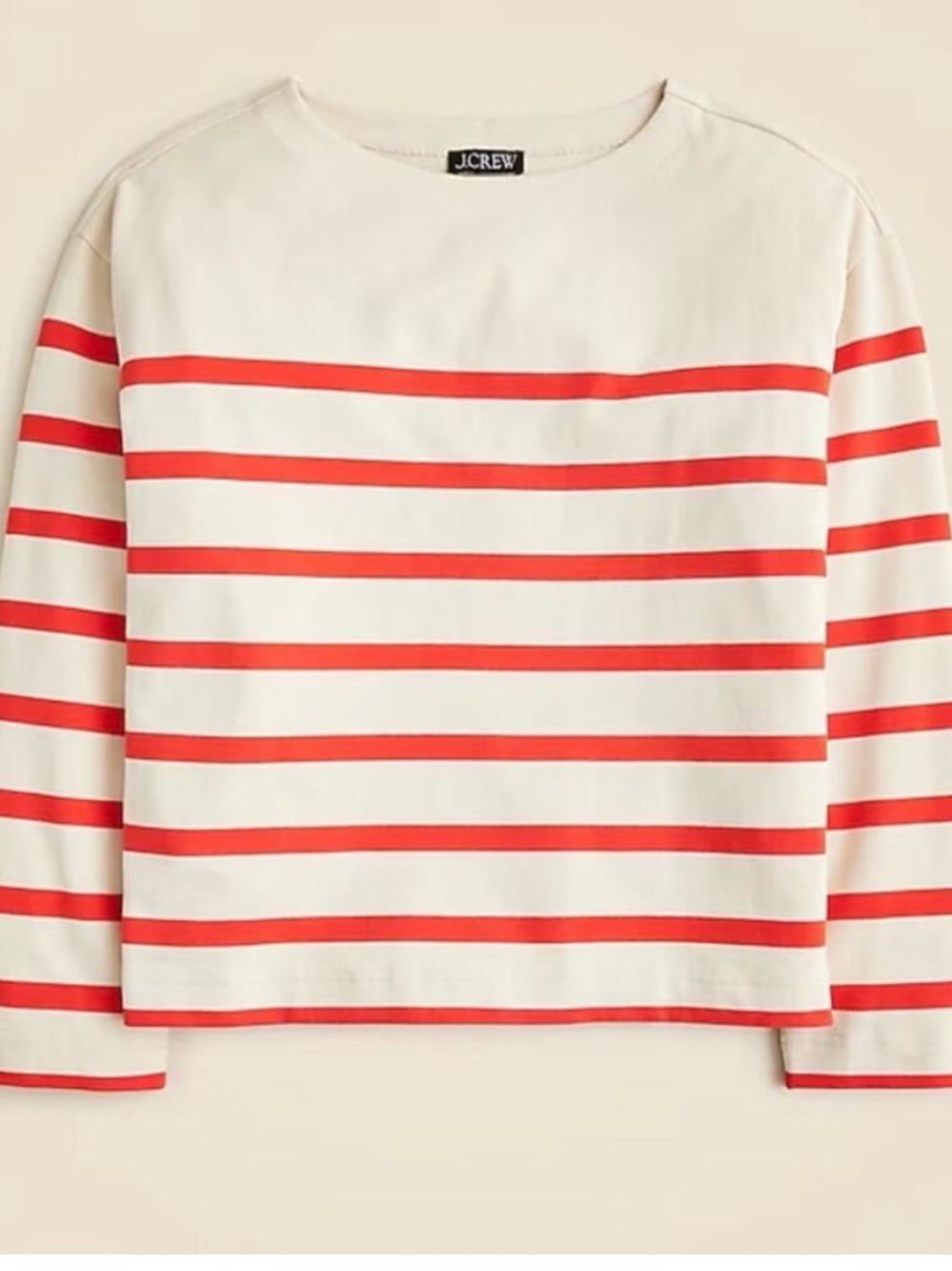 J.Crew Mariner jersey relaxed boatneck T-shirt in stripe